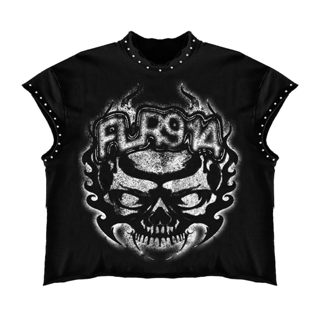SKULL INFERNO CUT OFF ( BLACK )