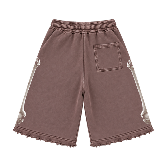 MOCHA WASH BONEYARD SHORTS
