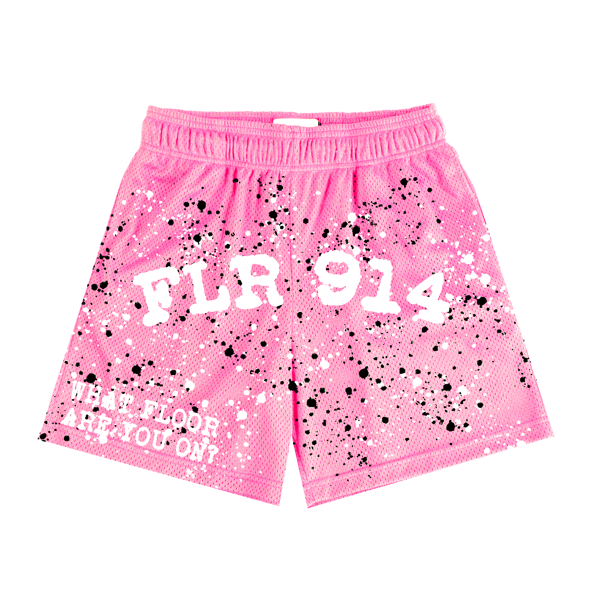 【新着】FLOOR914 メッシュショーツ ピンク ペイント PINKSPLATTERSHORTS.png?v=