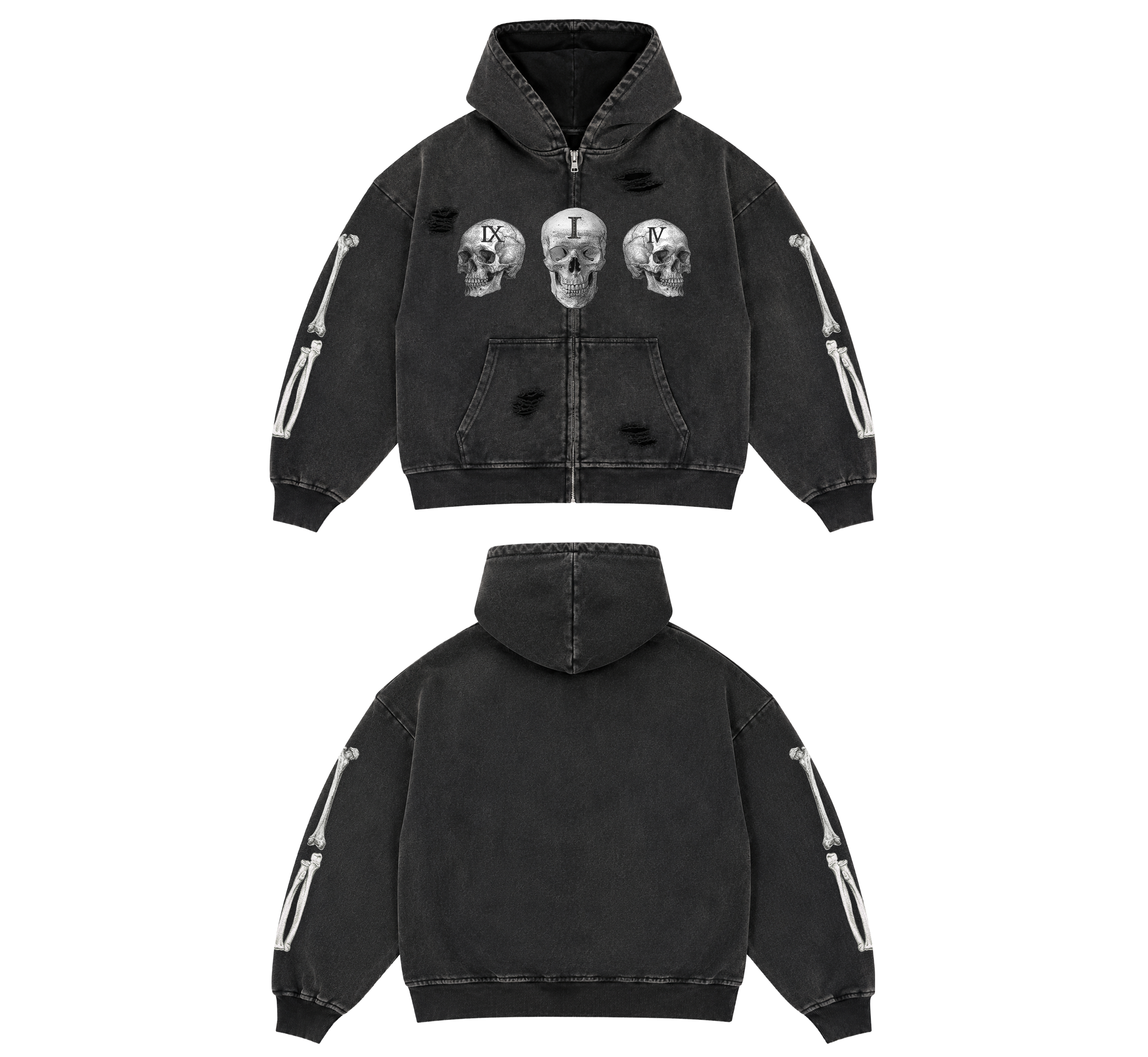 SKULL ZIP UP – FLOOR914
