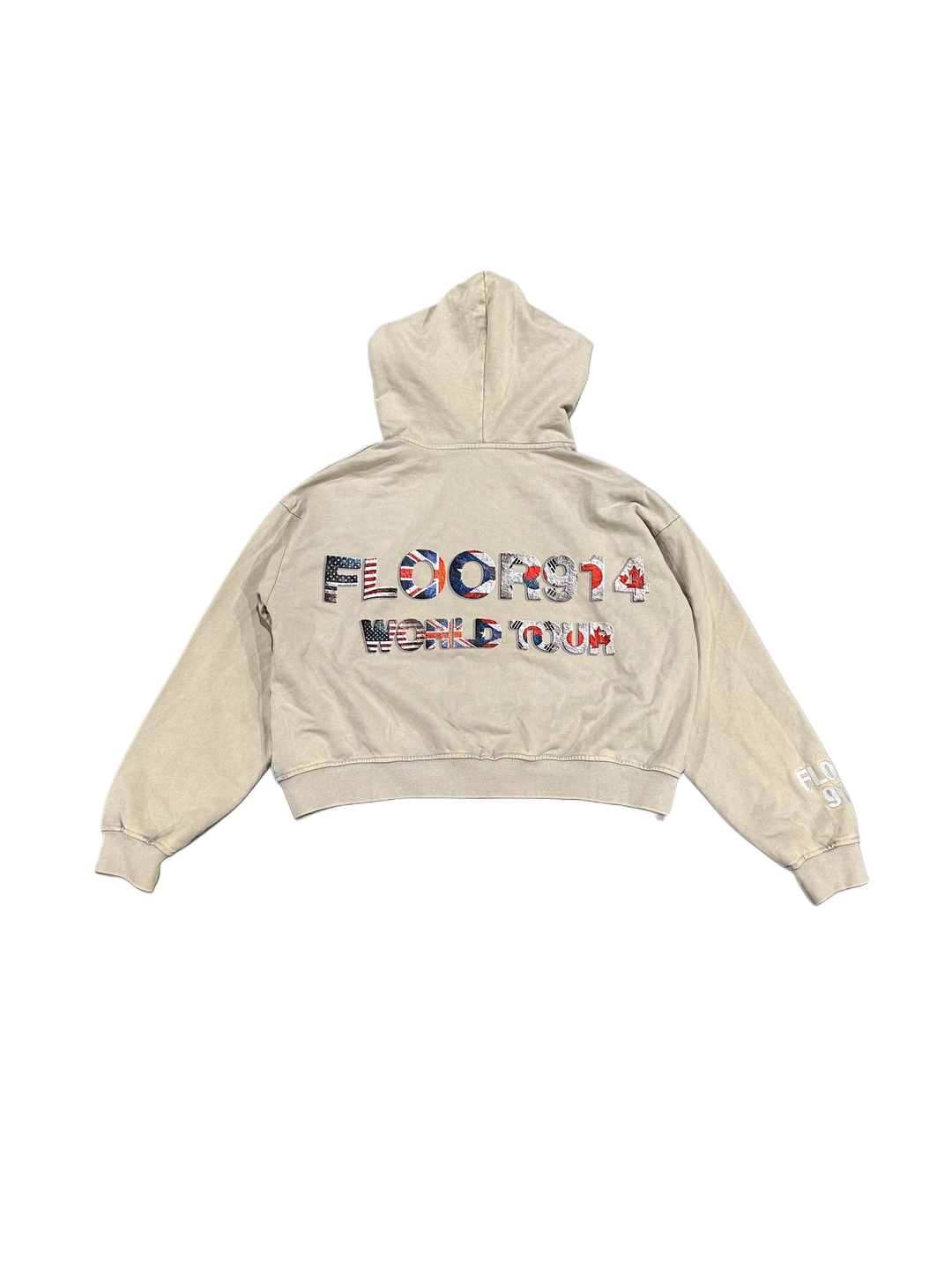 CREAM FLAG FORCE ZIP UP