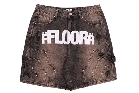 BROWN WASH UNIFORM JORTS