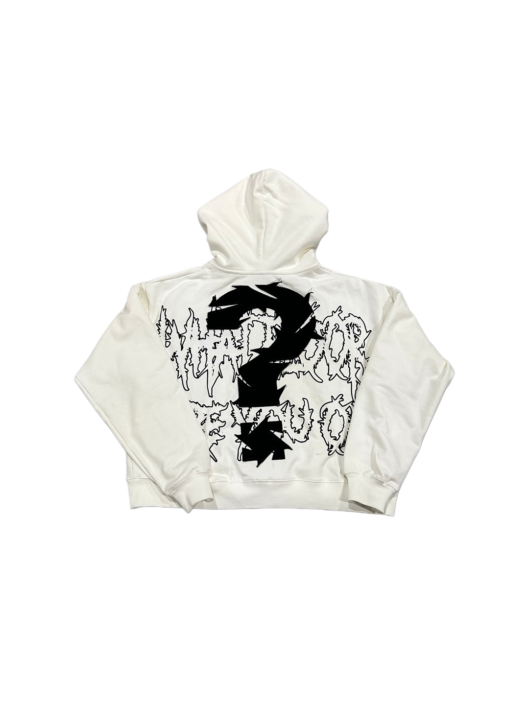 WHITE NUMERAL ZIP UP