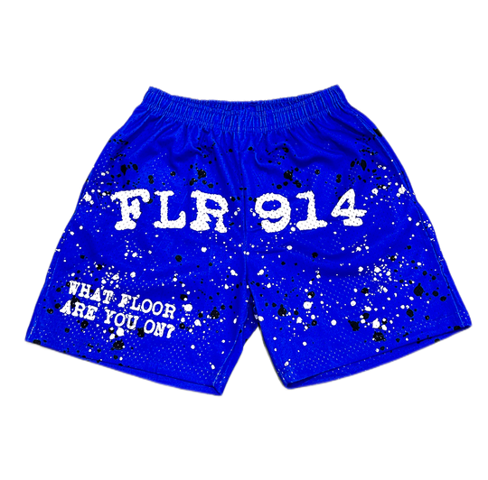 MIDNIGHT BLUE SPLATTER SHORTS