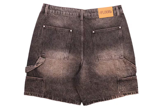 BROWN WASH UNIFORM JORTS