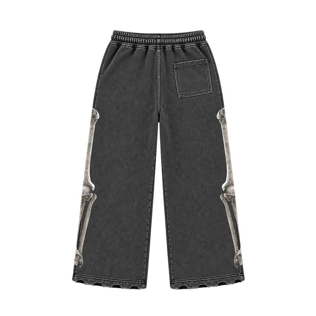 BLACK WASH SKULL SWEATS