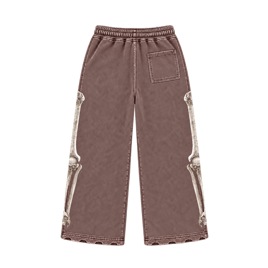 MOCHA WASH SKULL SWEATS