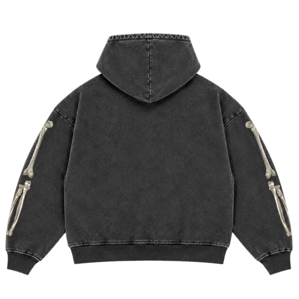 TRIPLE HEAD SKULL ZIP UP