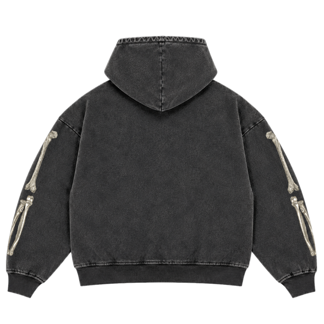 TRIPLE HEAD SKULL ZIP UP