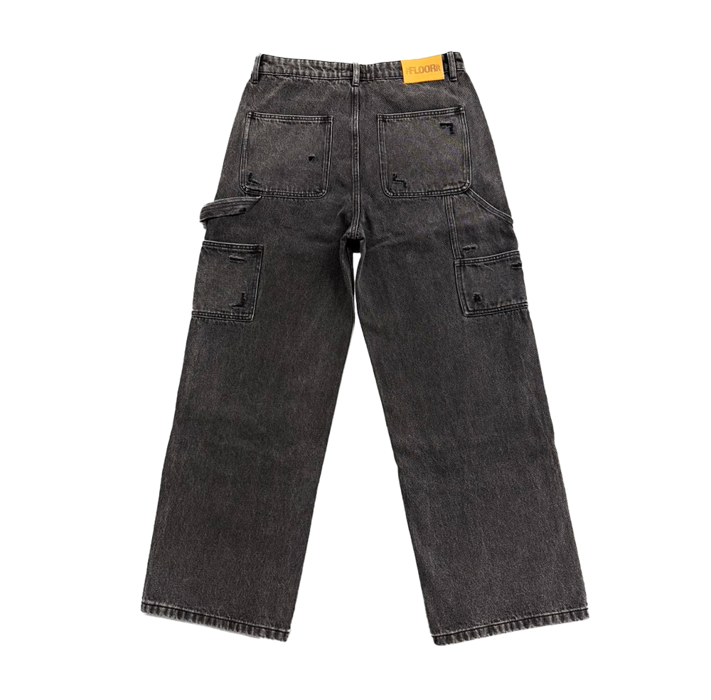 FLOOR914 BLACK WASH TRIPLE KNEE CARPENTERS
