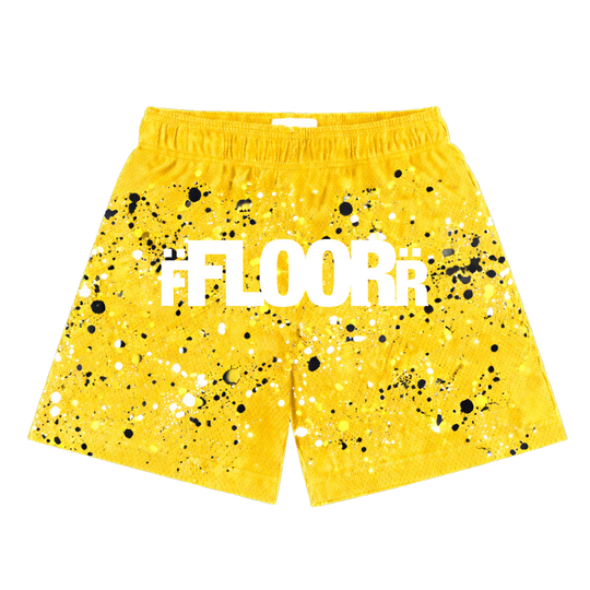YELLOW THUNDER V2 SPLATTER SHORTS