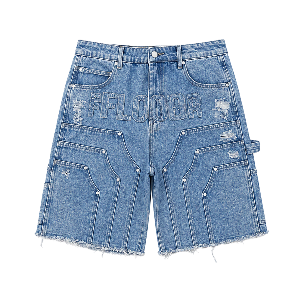 BLUE WASH WORKMAN JORTS