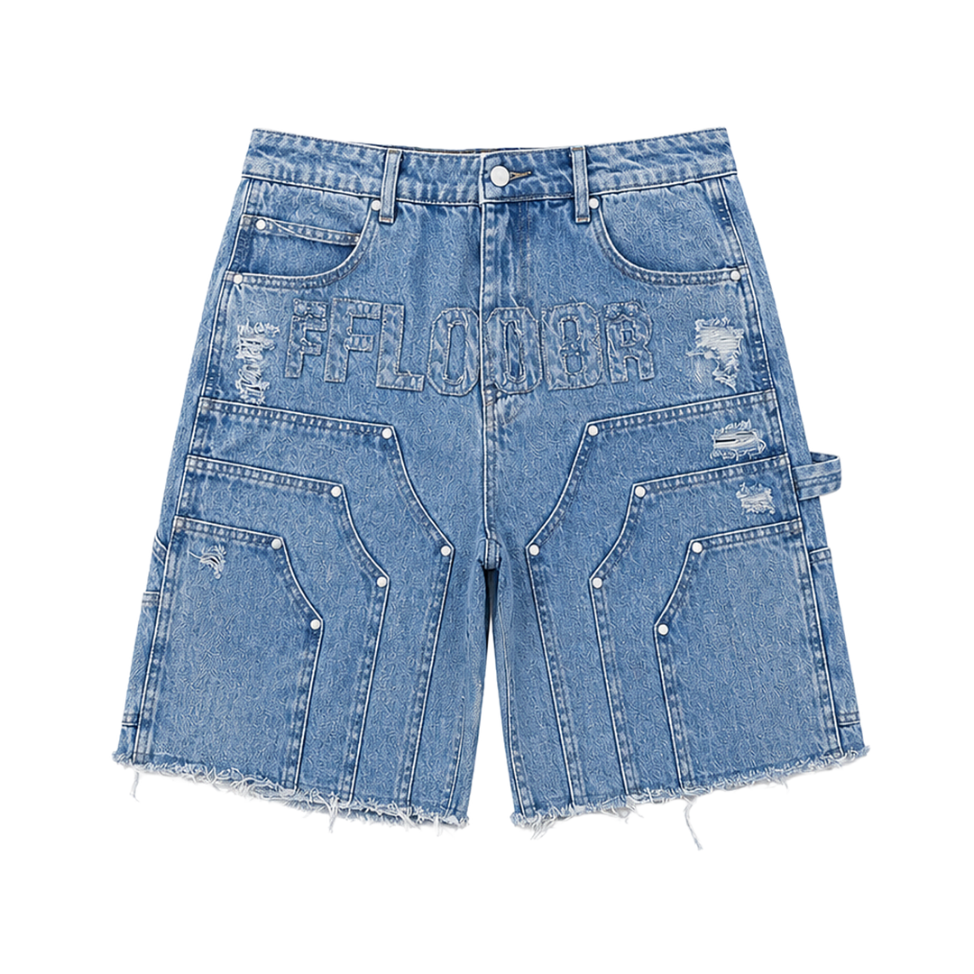 BLUE WASH WORKMAN JORTS