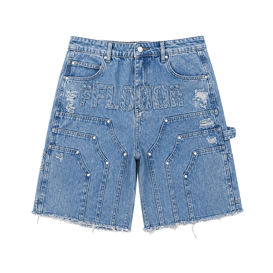 BLUE WASH WORKMAN JORTS