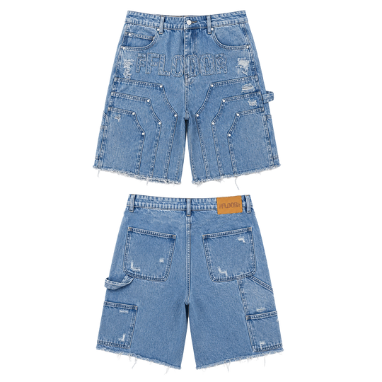 BLUE WASH WORKMAN JORTS