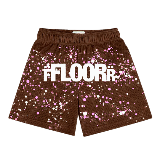 MOCHA PINK V2 SPLATTER SHORTS