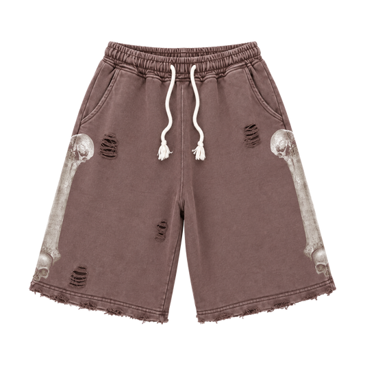 MOCHA WASH BONEYARD SHORTS