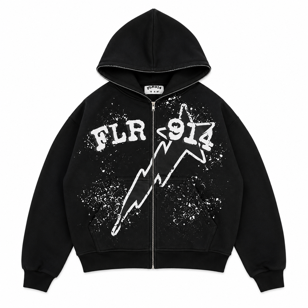 JET BLACK "ALL STAR" FULL ZIP