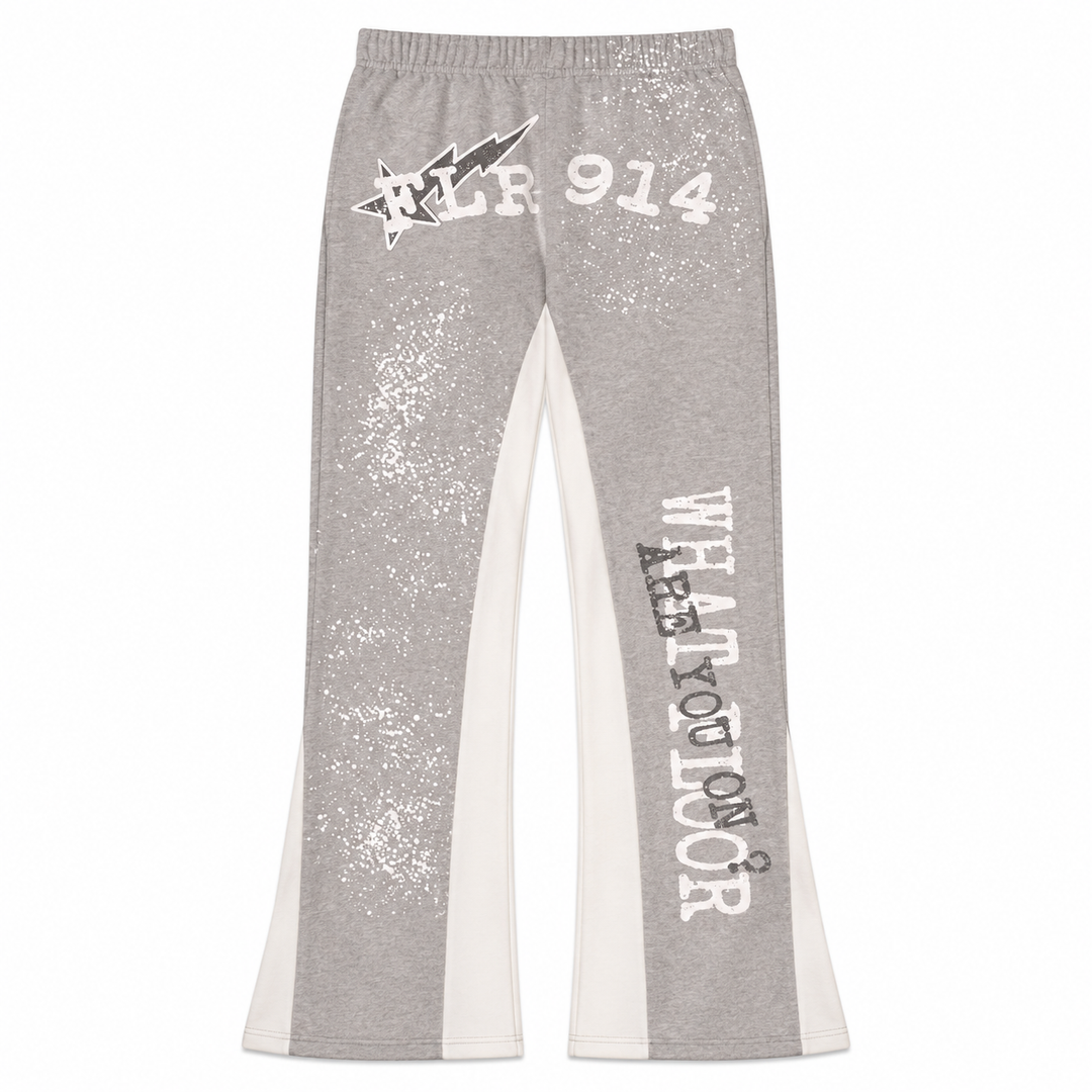 CEMENT RHINESTONE "ALL STAR" FLARE SWEATS