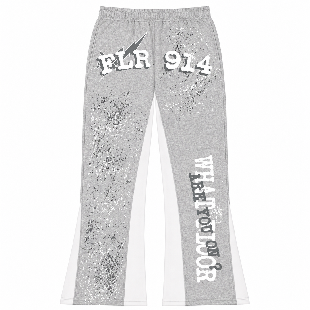 HEATHER GREY "ALL STAR" FLARE SWEATS