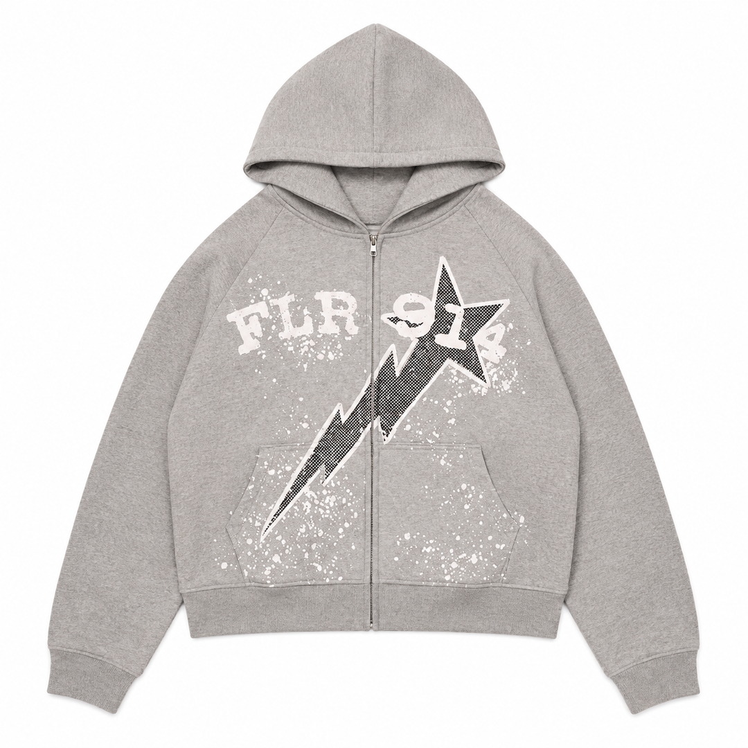 CEMENT RHINESTONE "ALL STAR" ZIP