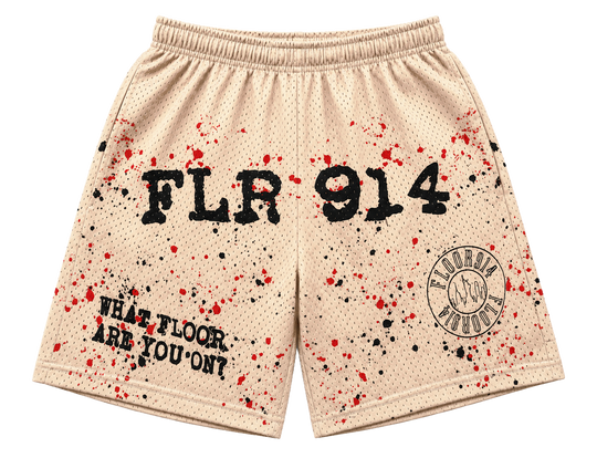 RED DESERT SPLATTER SHORTS