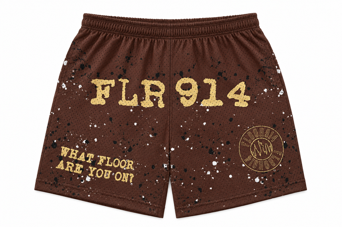 MOCHA SPLATTER SHORTS