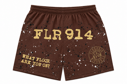 MOCHA SPLATTER SHORTS