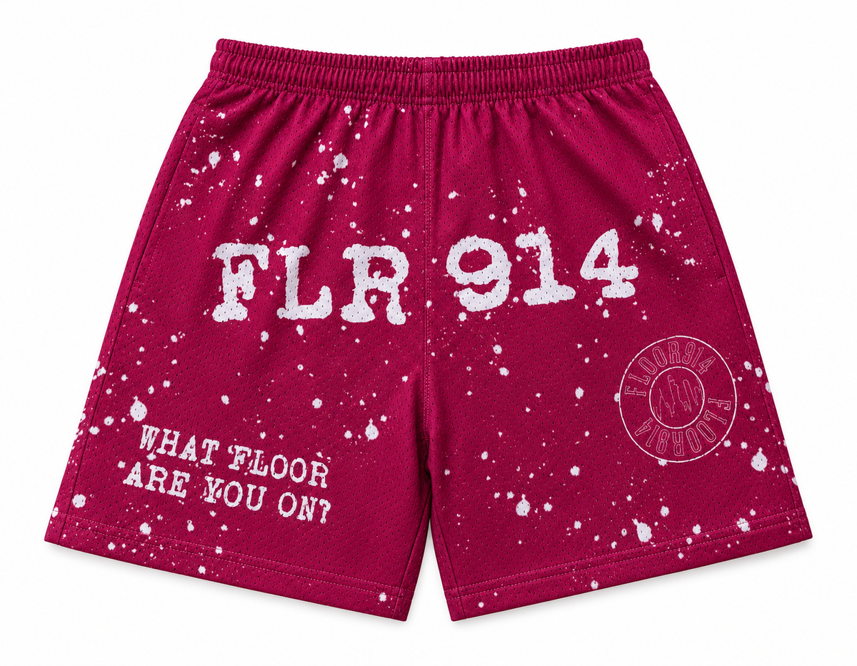 RASPBERRY SPLATTER SHORTS