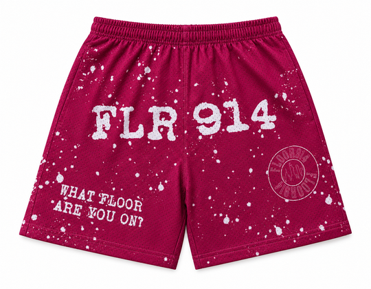 RASPBERRY SPLATTER SHORTS