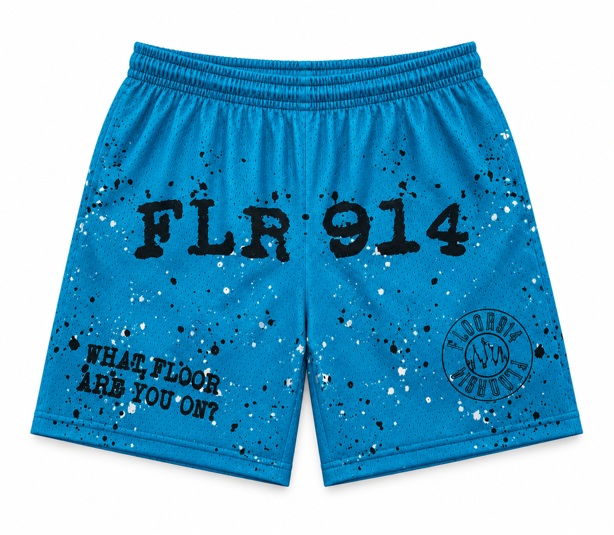 BLUE VOLTAGE SPLATTER SHORTS