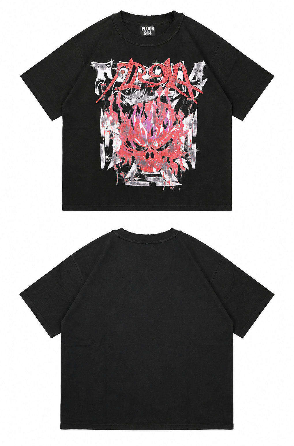 SCARLET SKULL TEE