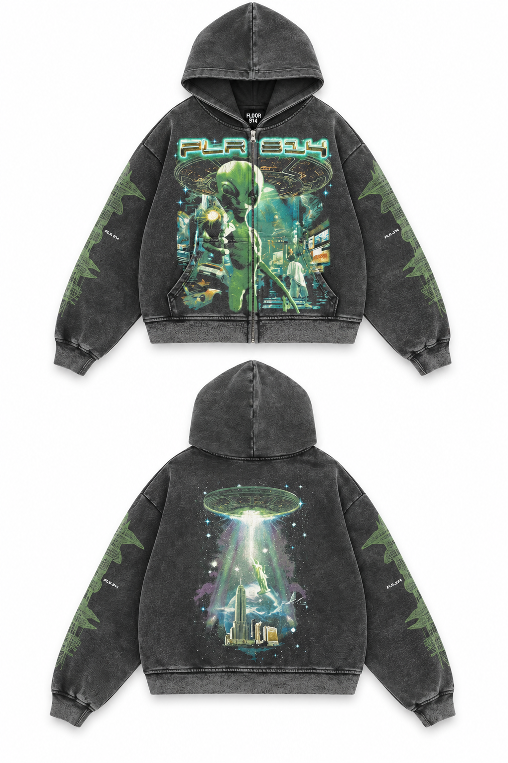 ALIEN CITY ZIP UP