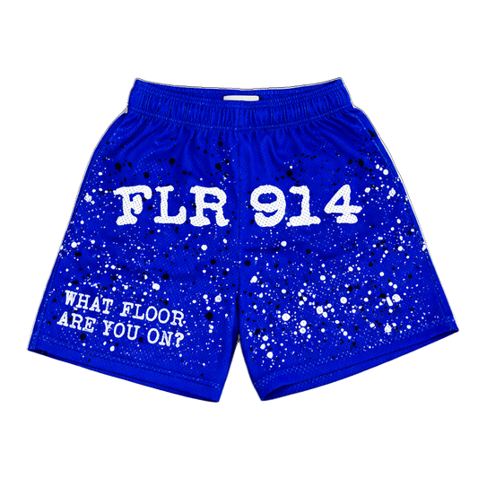 MIDNIGHT BLUE SPLATTER SHORTS
