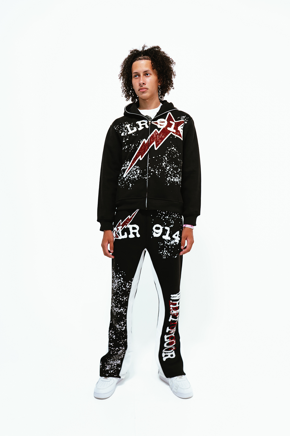 MJ RHINESTONE "ALL STAR" FULL ZIP