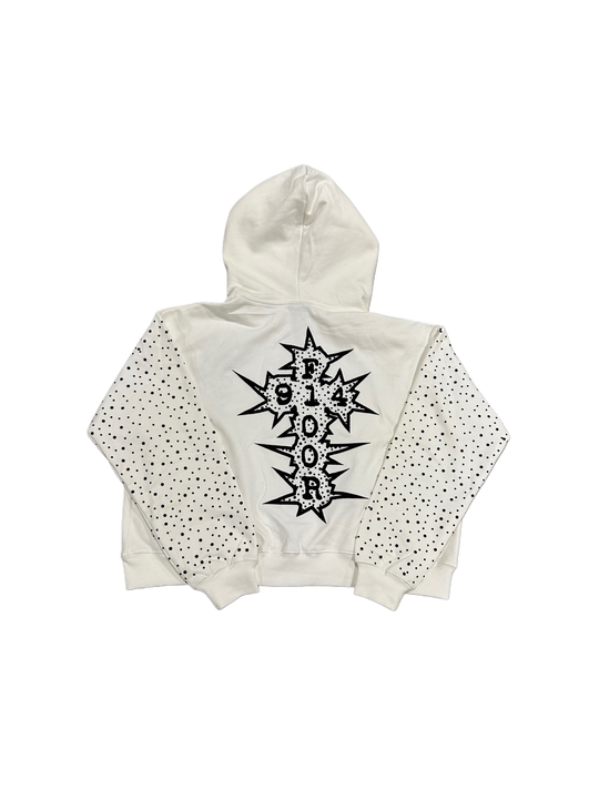 WHITE CHROMATIC CROSS ZIP