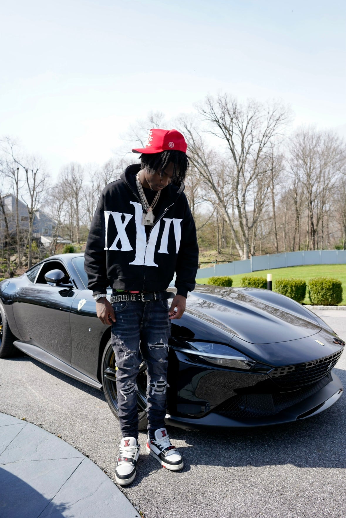 BLACK NUMERAL ZIP UP – FLOOR914
