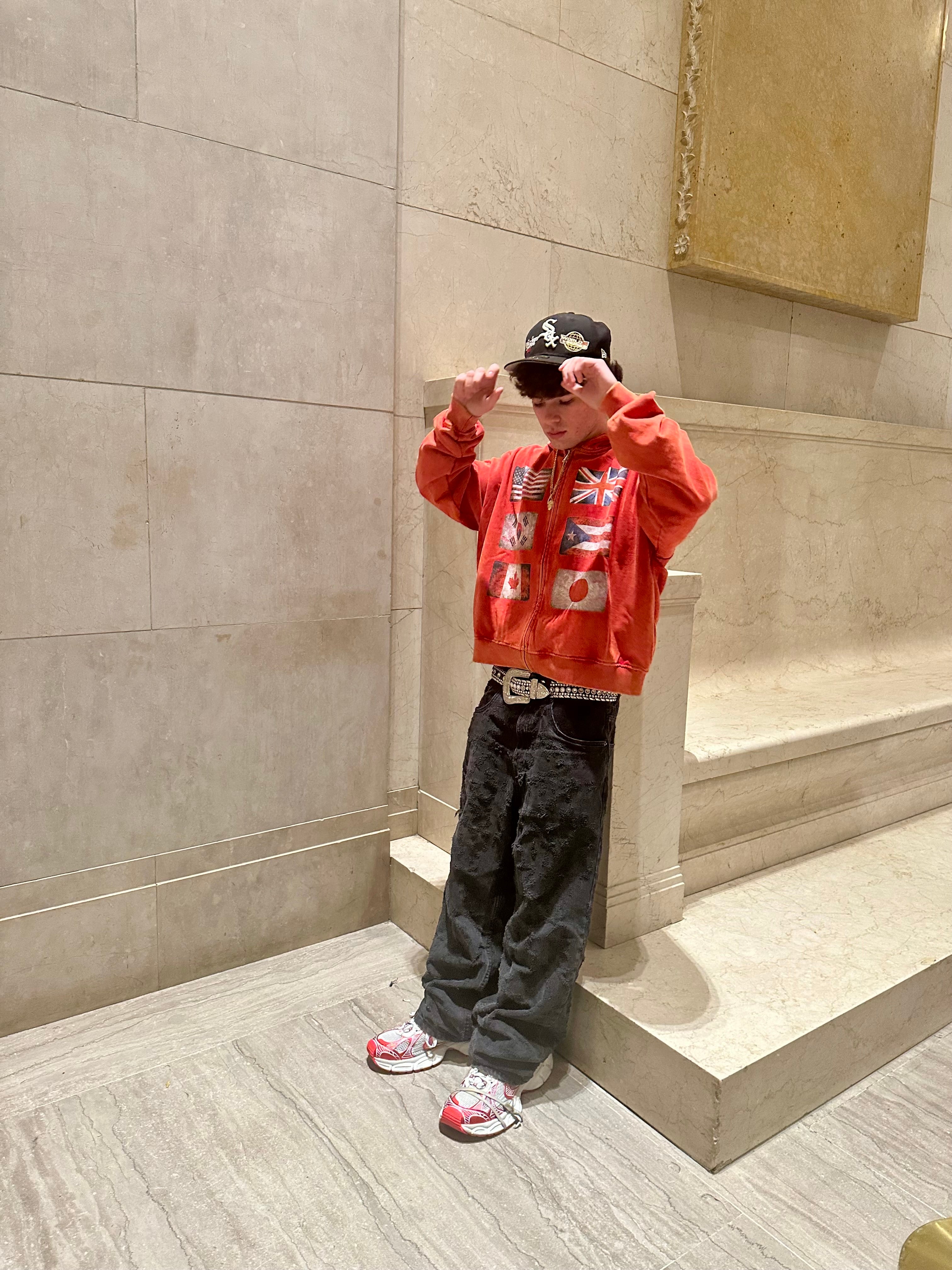 FLR914 ジップアップパーカー レッド　0000 RED FLAG FORCE ZIP UP – FLOOR914