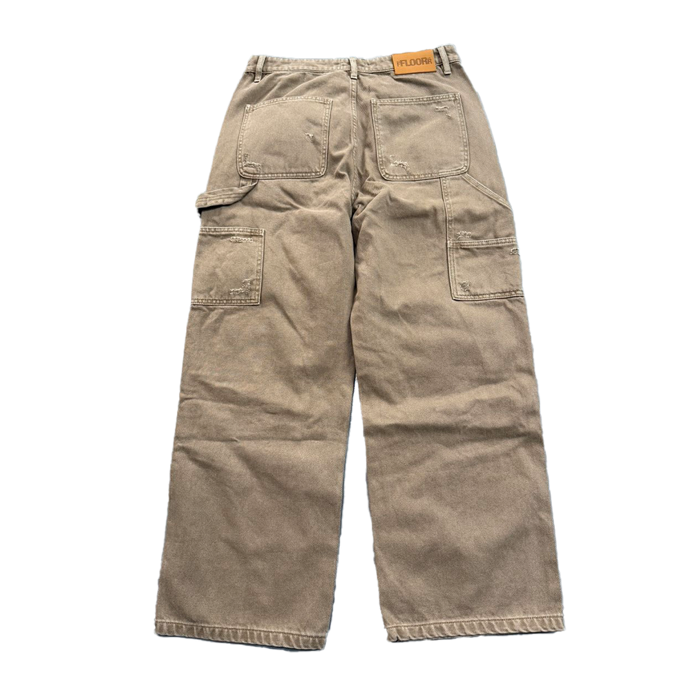 FLOOR914 KHAKI TRIPLE KNEE CARPENTERS