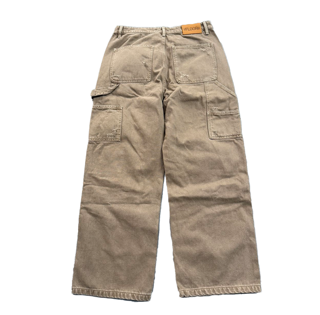 FLOOR914 KHAKI TRIPLE KNEE CARPENTERS