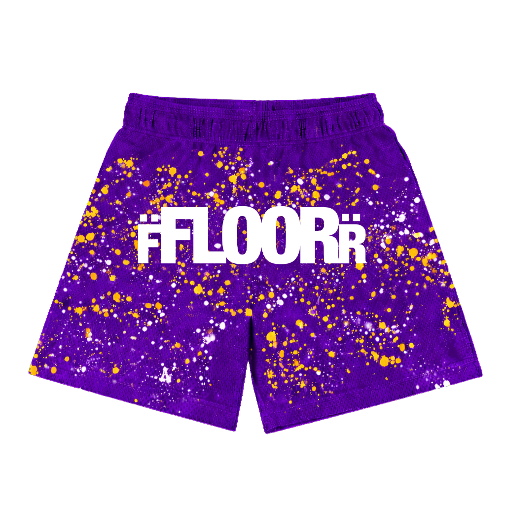 LAKERS V2 SPLATTER SHORTS