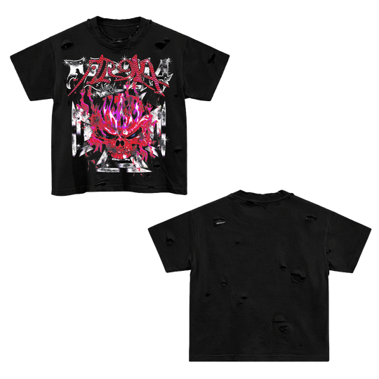 SCARLET SKULL TEE