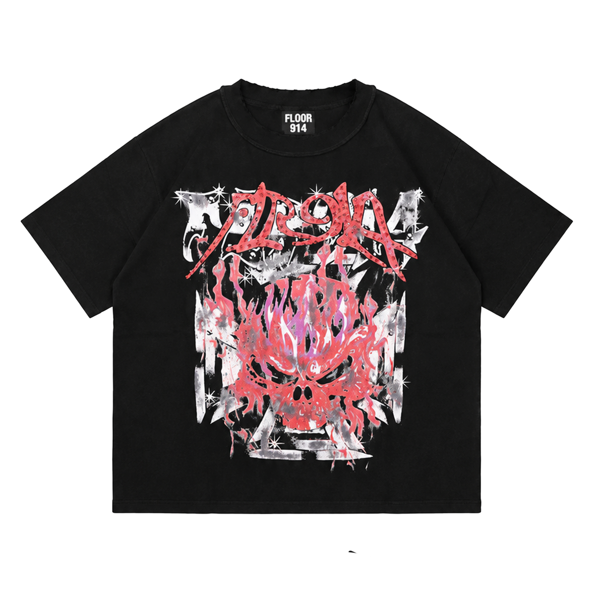 SCARLET SKULL TEE