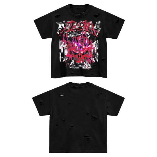 SCARLET SKULL TEE