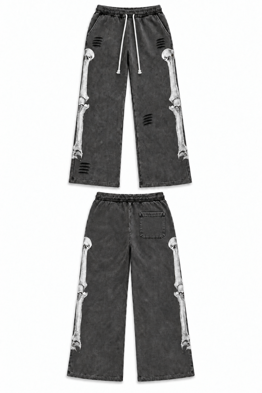 BLACK WASH SKULL SWEATS