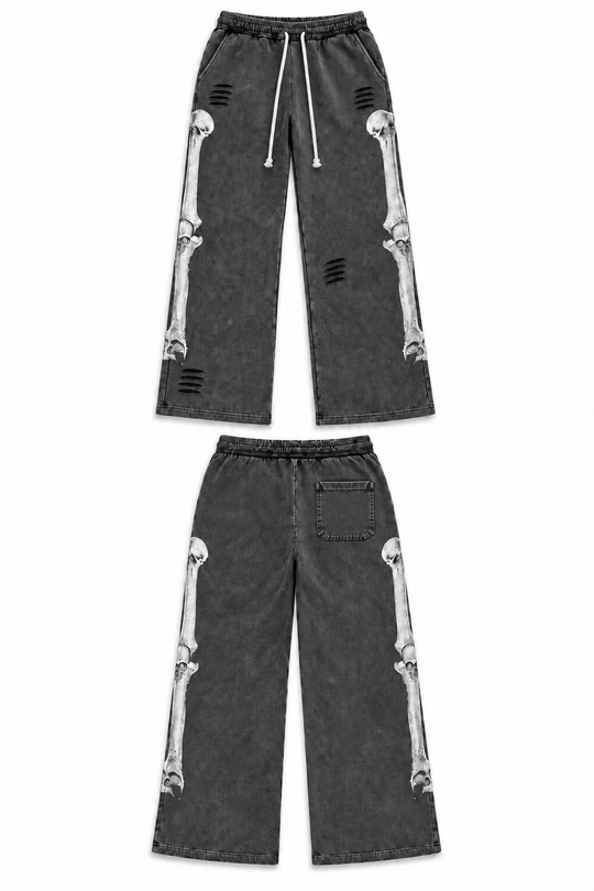 BLACK WASH SKULL SWEATS