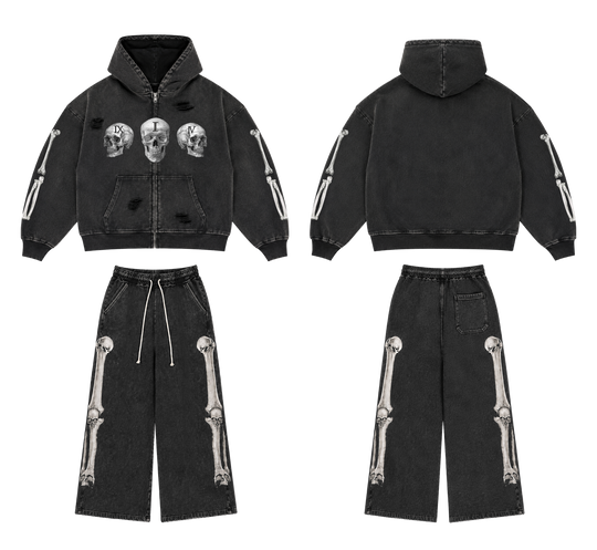 TRIPLE HEAD SKULL SET