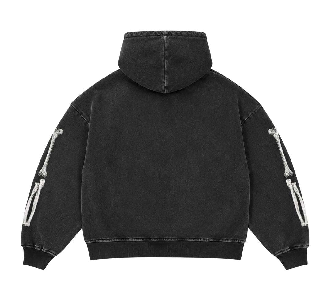 TRIPLE HEAD SKULL ZIP UP
