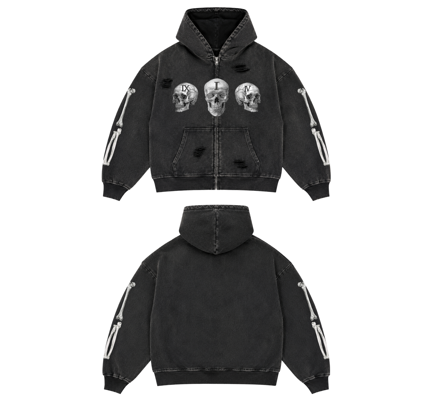 SKULL ZIP UP – FLOOR914