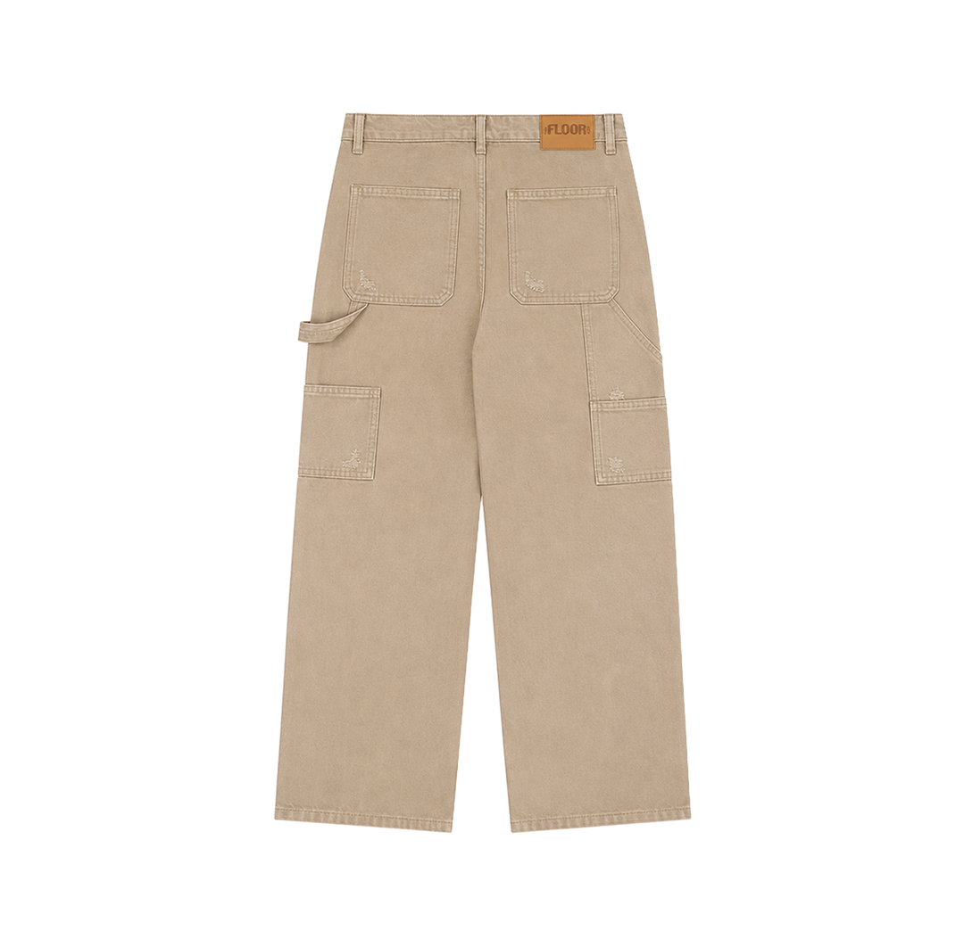 FLOOR914 KHAKI TRIPLE KNEE CARPENTERS